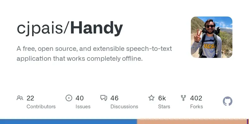 Handy: свободное и открытое приложение для преобразования речи в текст