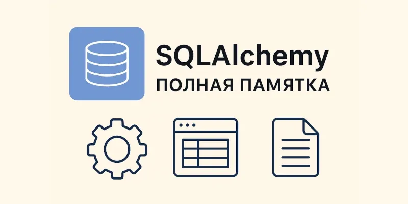 Полная памятка по SQLAlchemy: Core, ORM, сессии, запросы, примеры и лучшие практики