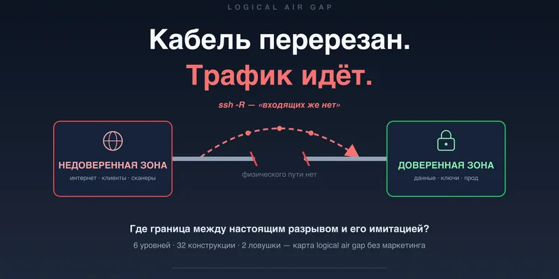 Логический air gap: изоляция критичных сегментов с обменом данными