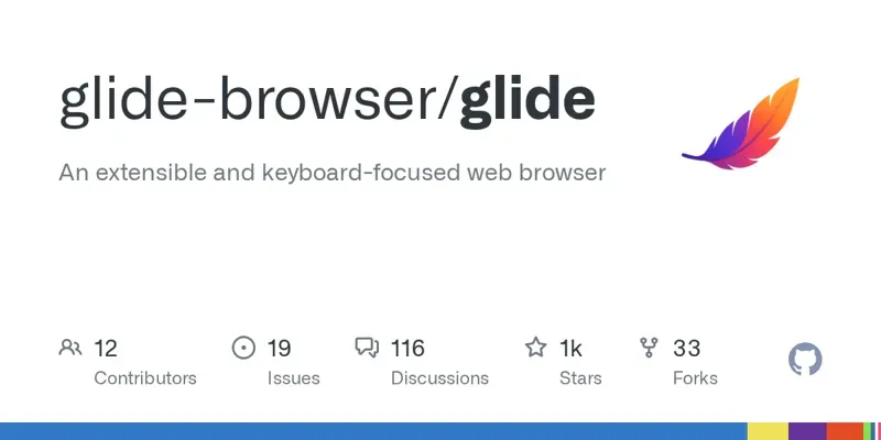 Glide Browser: расширяемый веб-браузер с управлением с клавиатуры на основе Firefox