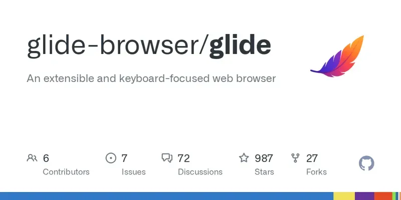 Glide Browser: расширяемый веб-браузер с управлением с клавиатуры на основе Firefox