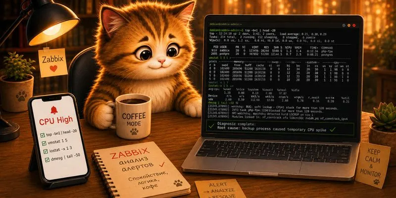 Локальная LLM в обработке алертов Zabbix: границы и пайплайн