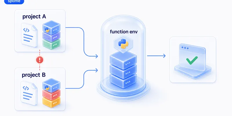 Изолированное окружение для одной Python-функции: переиспользование кода без конфликта зависимостей