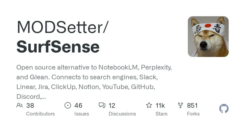 SurfSense: настраиваемый ИИ-агент для исследований с интеграцией личной базы знаний