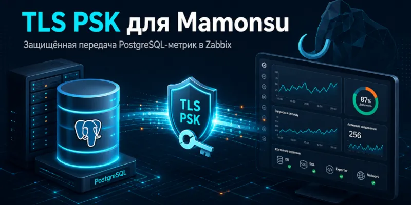 TLS PSK для мониторинга PostgreSQL: защищённый канал агента к Zabbix
