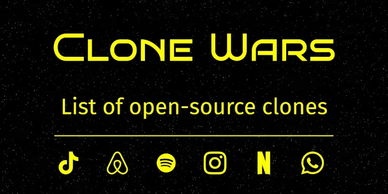 Clone Wars: более 100 открытых реплик популярных сайтов и приложений