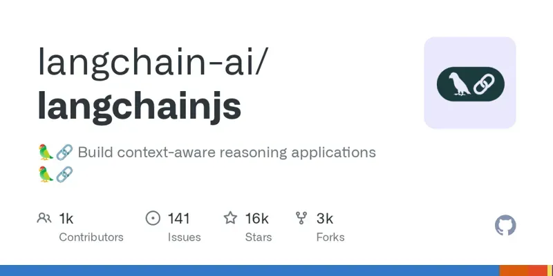 LangChain.js – фреймворк для создания AI-приложений на базе больших языковых моделей