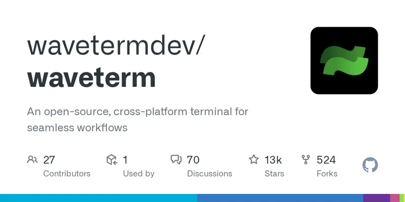 Wave Terminal: графический терминал с встроенным AI и просмотром файлов