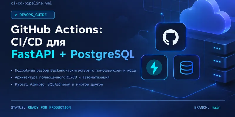 CI/CD на GitHub Actions для FastAPI и PostgreSQL: от линтера до деплоя по SSH