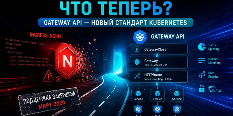 Уход ingress-nginx: перевод маршрутизации Kubernetes на Gateway API