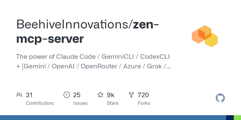 Zen MCP: мульти-модельный сервер контекстного протокола для ИИ-инструментов